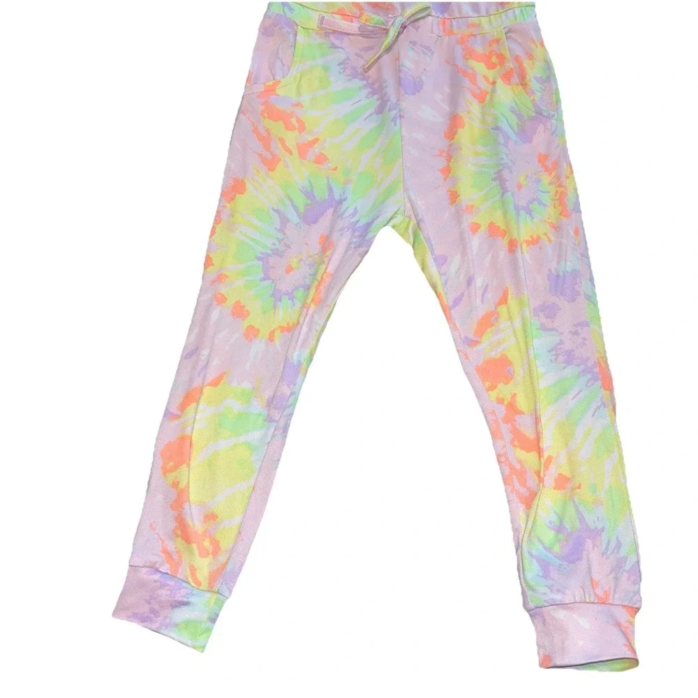 FreeStyle Revolution Pastel Tie-Dye Jumpsuit Pockets Girls 4T One Piece Outfit - Picture 6 of 7